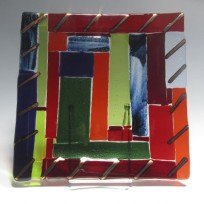 Fused Glass platter 105
