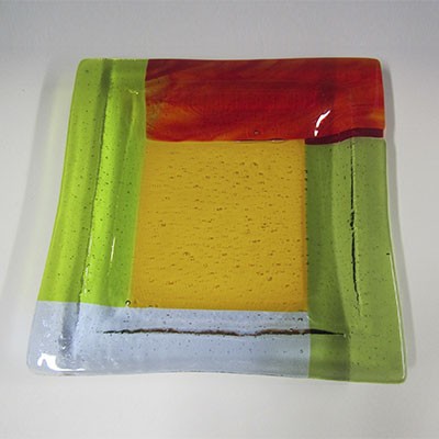 Fused Glass platter 109